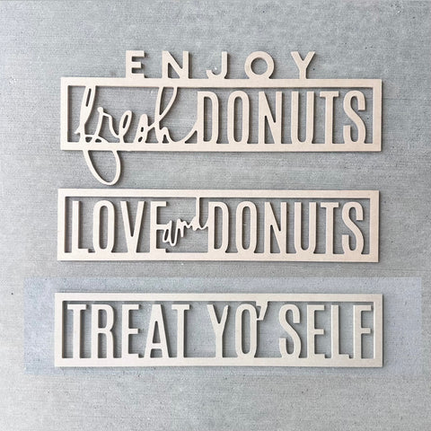 Interchangeable Donut Board Toppers - Party