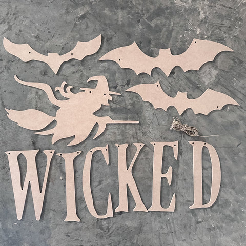 Wicked Witch Banner - Unfinished