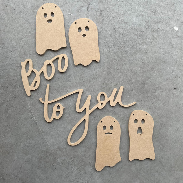 Boo To You Banner - Unfinished