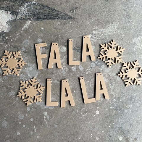 Fa La La La Banner - Unfinished