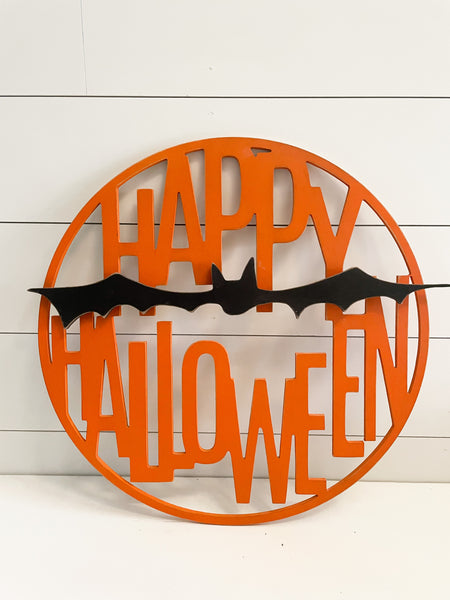 Happy Halloween & Bat Hoop - Unfinished